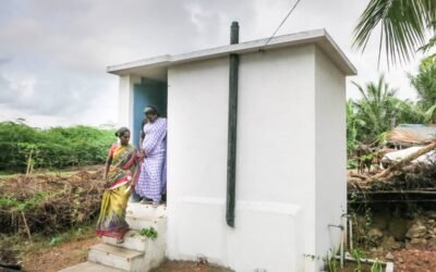 Ecosan toilets (UDDT) & hygiene education in Bootheri, Tamil Nadu.